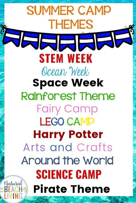 These 30+ Summer Camp Themes and Descriptions will give you fun ...