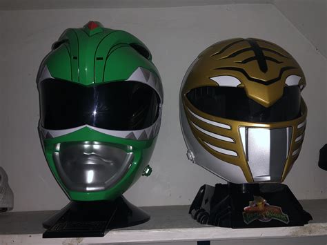 Added the white ranger helmet to my collection today! : r/powerrangers