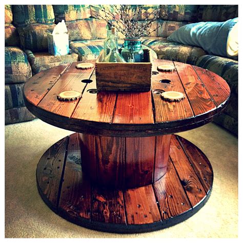 Wooden Spool Coffee Table Diy