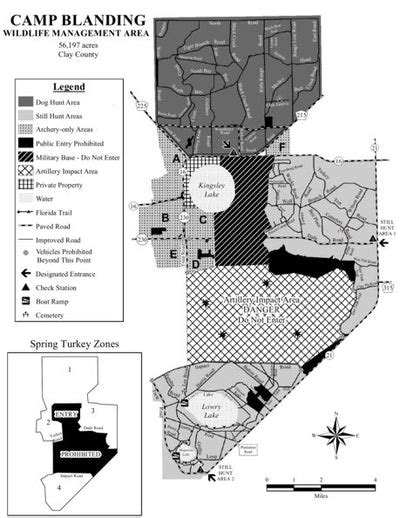 Camp Blanding WMA Brochure Map map by Florida Fish and Wildlife ...