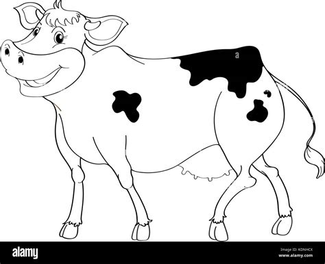 Happy cow illustration hi-res stock photography and images - Alamy