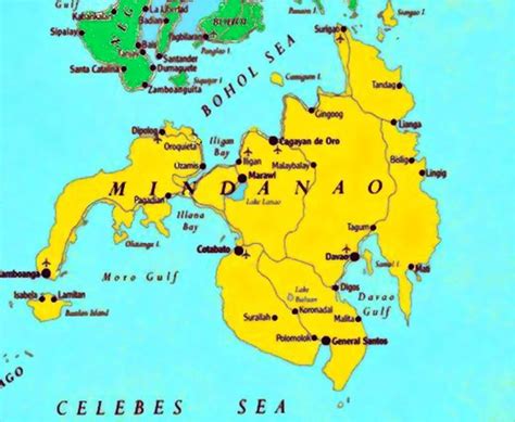 Relief Map Of Mindanao