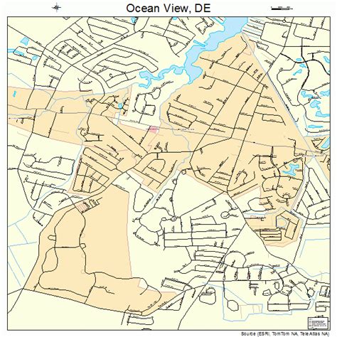 Ocean View Delaware Street Map 1053920