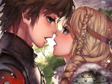 How To Train Your Dragon Hiccup And Astrid Kiss - Howto Techno