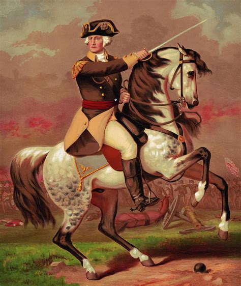 George Washington at the Battle of Trenton Painting by American History ...