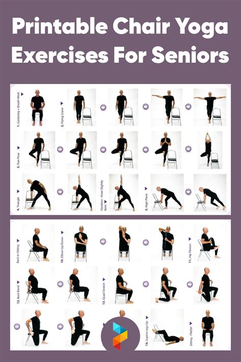 28 Day Chair Yoga Chart