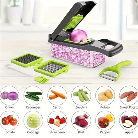 Vegetable Chopper Multifunctional Fruit Slicer Manual Food - Temu Czech ...