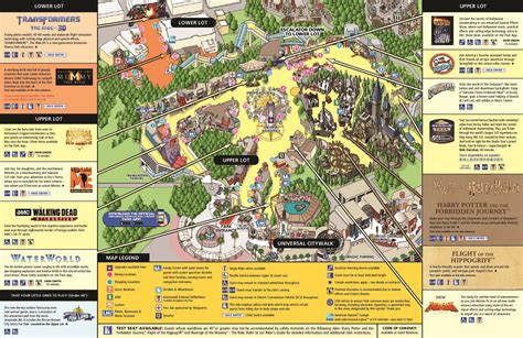 Theme Park Brochures Universal Studios Hollywood Map 2021 ...