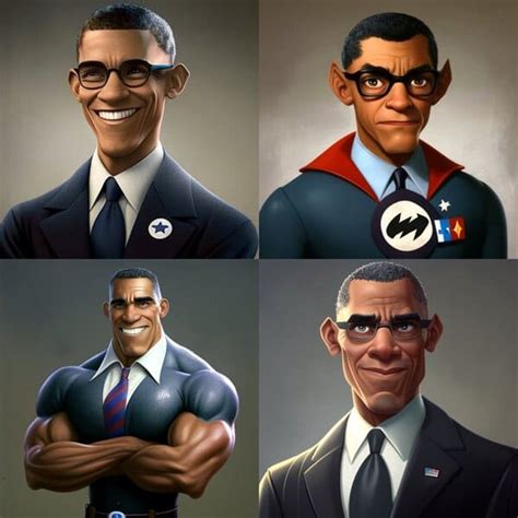 Guy Uses MidJourney AI To Create Every U.S. President As A Pixar Character