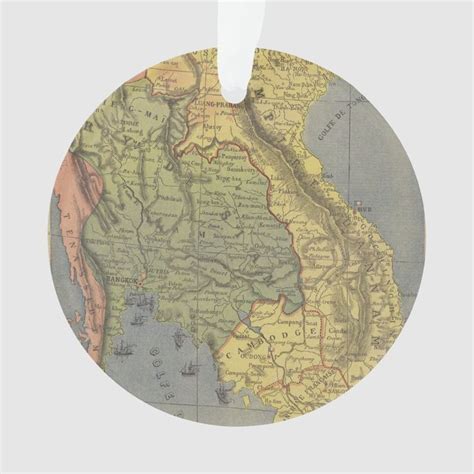 Map of the Kingdom of Siam Ornament | Zazzle | Siam, Map, Kingdom