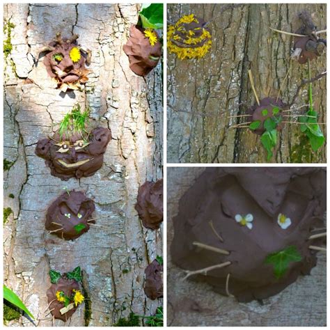 tree face Collage - This would make an awesome park art activity - use ...