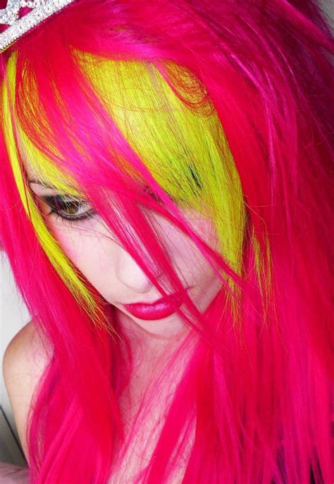 Neon Yellow and Pink by CandyAcidHair on DeviantArt | Neon hair, Neon ...