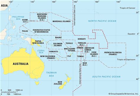 Oceania World Map