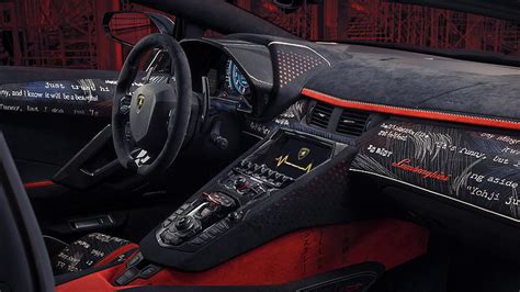 2021 Lamborghini Aventador S by Yohji Yamamoto Interior, HD wallpaper ...