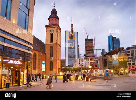 FRANKFURT AM MAIN, GERMANY - SEPTEMBER 02, 2018: People at Frankfurt ...