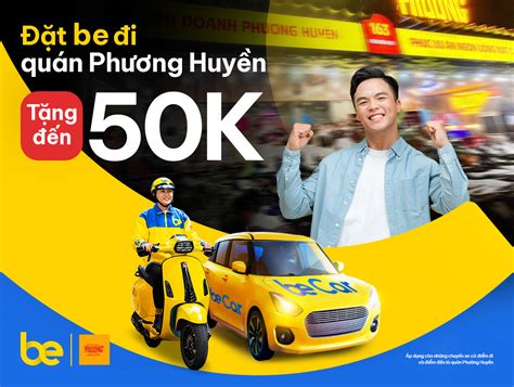 Be | ĐẶT BE ĐI QUÁN PHƯƠNG HUYỀN – TẶNG ĐẾN 50K