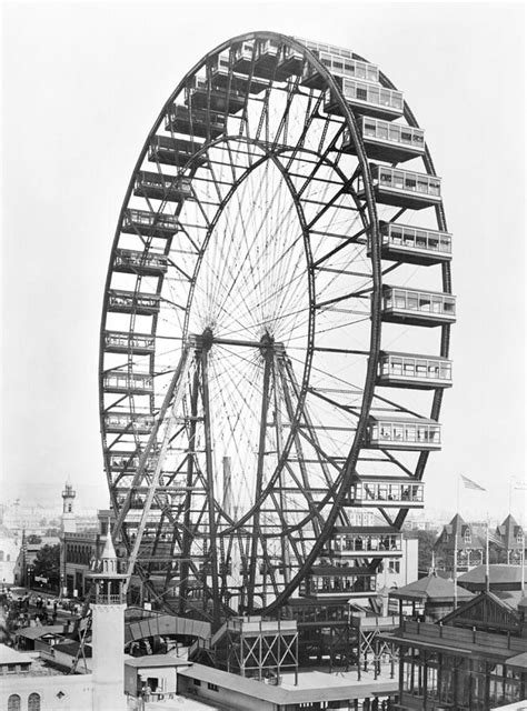 The Ferris Wheel At The Worlds Columbian Exposition Of 1893 In Chicago ...