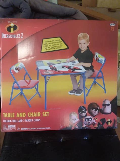 Eating Meals Can Be Fun with the Incredibles 2 Table/Chair Set ...