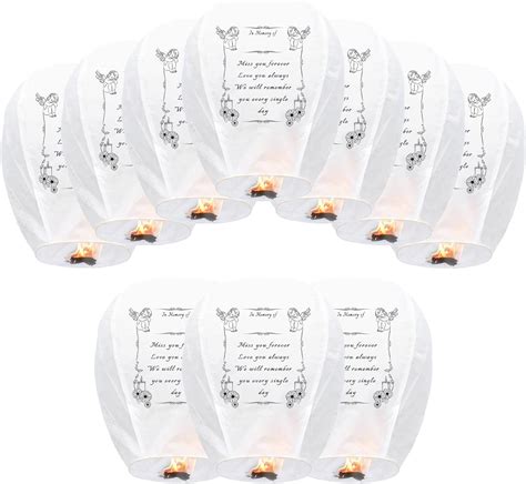 Buy 10 Pack Chinese Lanterns Sky Lanterns to Release in Sky ...