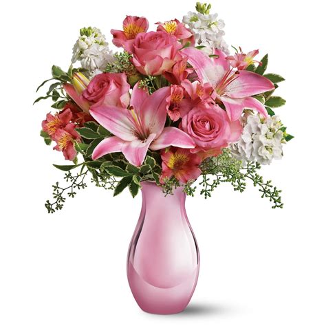 Teleflora's Pink Reflections Bouquet with Roses in College Station, TX ...