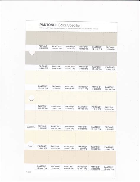 PANTONE 11-0105 TPG Antique White Replacement Page (Fashion, Home ...