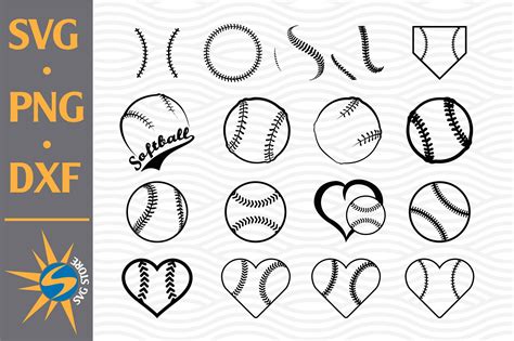 Softball SVG, PNG, DXF Digital Files Include By SVGStoreShop ...