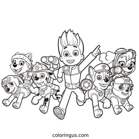 Paw Patrol Coloring Pages (Free Printable PDF)