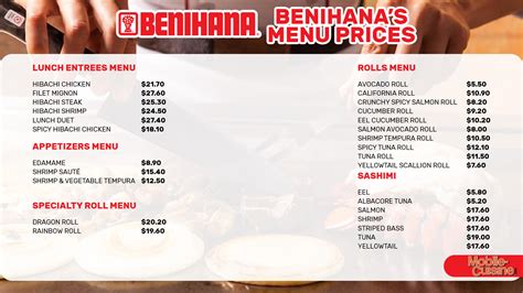 Benihana Menu Prices + New Discounts (2024)