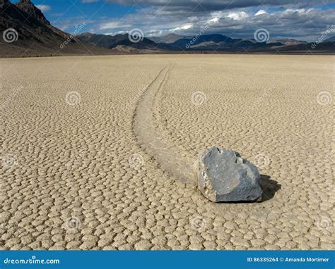 Moving Rock stock photo. Image of desert, rock, lake - 86335264