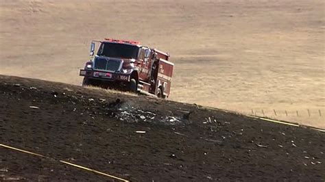 Pilot killed in plane crash that sparked small brush fire near ...