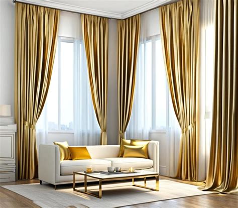 Amp Up Your Living Room Style With White and Gold Curtains - Corley Designs