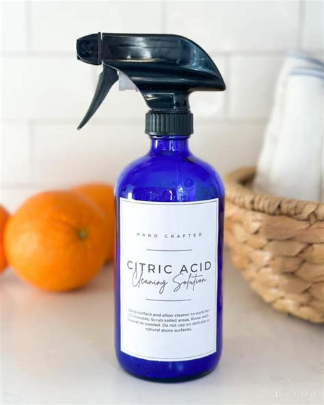 Cleaning With Citric Acid: A DIY Guide with Homemade Recipes - Bren Did