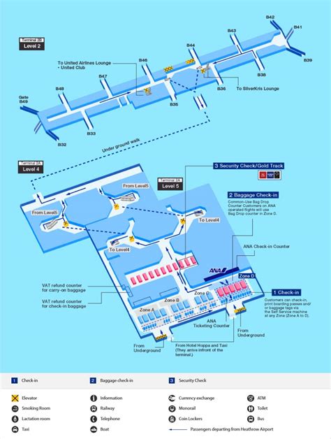 Heathrow Terminal 2 Departures Map