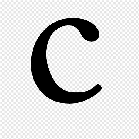 Font, letter C, text, black, c png | PNGWing