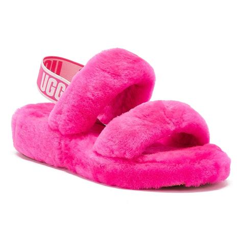 UGG Rubber UGG Oh Yeah Womens Hot Pink Slippers - Lyst