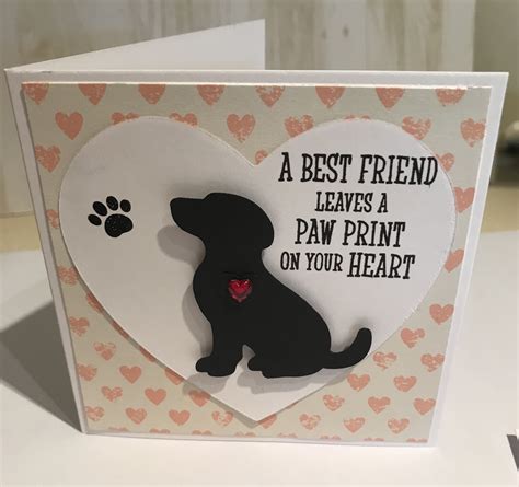 Dog sympathy card using happy tails from stampin up | Pet sympathy ...