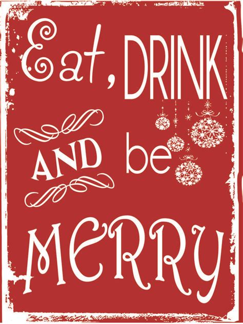 Eat Drink Be Merry | Original Metal Sign Company