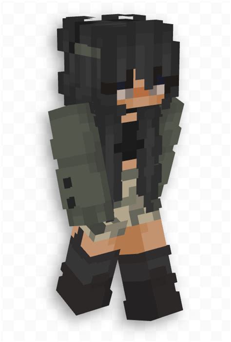 Black Haired Minecraft Skin