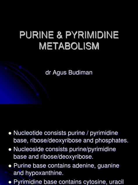 Purine & Pyrimidine Metabolism