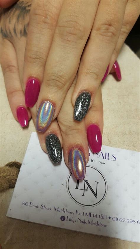 Holographic. Chrome Nails