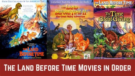 How to Watch The Land Before Time Movies in Order of EVENT - The ...