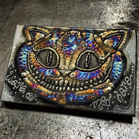 23-Year-Old Welds Metal Canvases to Create Psychedelic Portraits