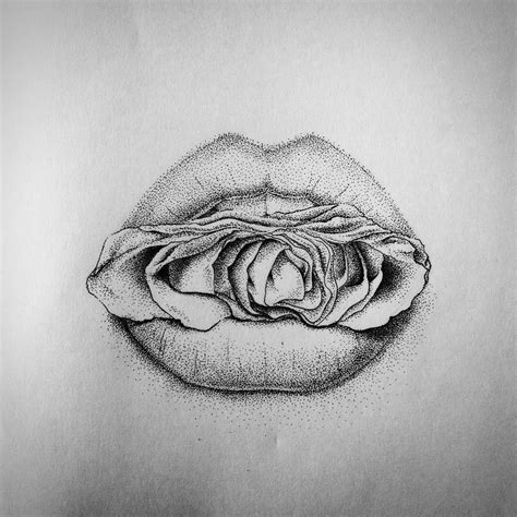 #lips #kiss #kissmylips #white #dotwork #drawing #sketch #sketchbook ...