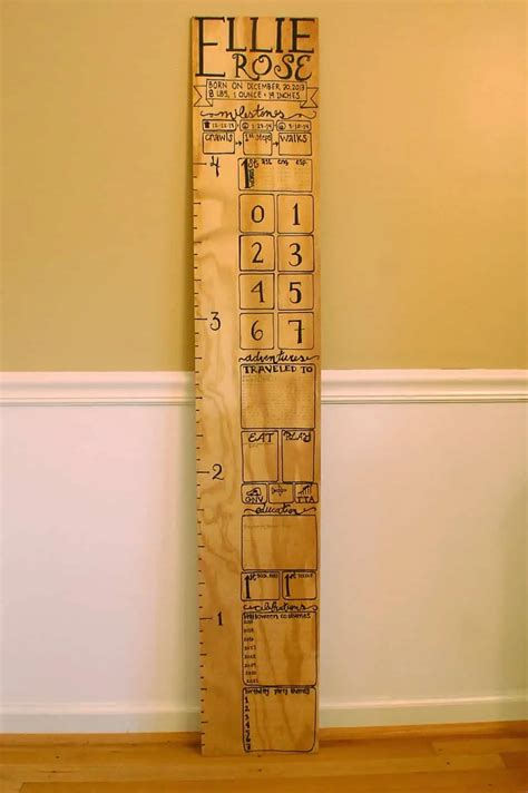 18 Amazing DIY Height Charts For Growing Kids - DIYCraftsGuru