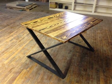 Rustic Table Legs | Square Metal Industrial Frames | Custom