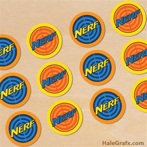 FREE Printable Nerf Cupcake Toppers