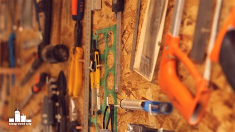 scrap wood city: How to make a simple DIY tool board for the shop's wall