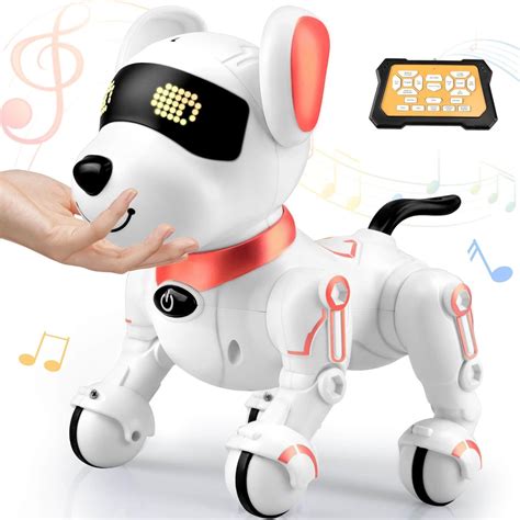 Amazon.com: Britik Robot Dog Toys for Kids 8 9 10 11 12, Remote Control ...