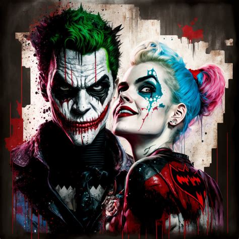 Joker & Harley Quinn's Art, Hollywood, Movie, Naughty, Bad Girl Digital ...