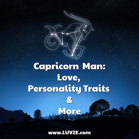 Capricorn Man: Love, Personality Traits and More - Luvze